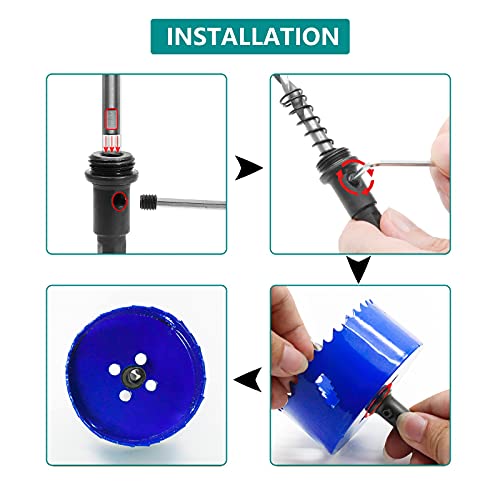Image of 3-1 /8 Inch Hole Saw with Arbor, 1.2 Inch Cutting Depth