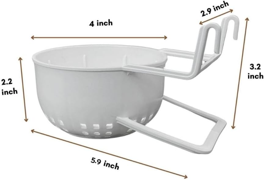 Canary Nest Plastic Hollow Hanging, 2pcs of Durable and Comfortable Bird Nesting Solution for Small Birds, Ideal for Goldfinches, Finches, and Greenfinches Breeding, Cage Accessory