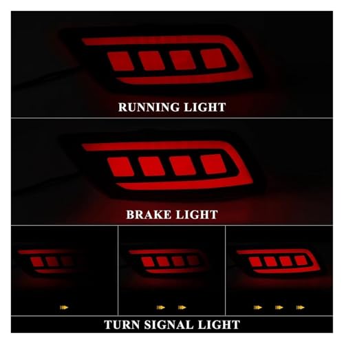 Luz LED trasera secuencial de parachoques para Subaru Forester 2019-2023 4