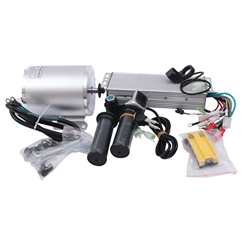 48V 2000W Electric Brushless DC Motor Complete Kit Electric Motor with Controller & LCD Throttle for Electric Scooter Bicycle Motorcycle Go Cart DIY