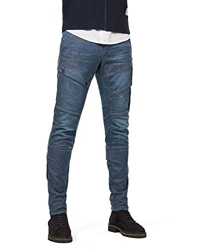 [ジースターロゥ] ジーンズ スキニー ストレッチ メンズ ブルー 立体裁断 Airblaze 3D Skinny Jeans D16129-C431-B844_W27×L30