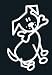 My Family Car Stick Figure Sticker Decal Pet Animal Dog with Bone- D5