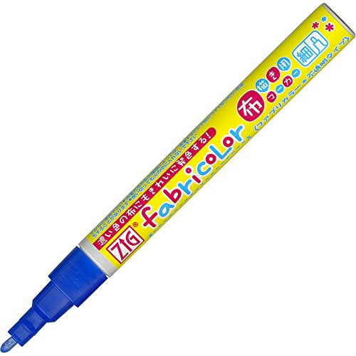 Marqueur Kuretake Zig Fabricolor bleu N° 30 pour personnaliser durablement vos tissus