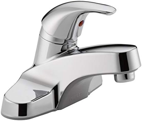 Peerless Centerset Bathroom Faucet Chrome, Bathroom Sink Faucet, Single Handle, Chrome P131LF