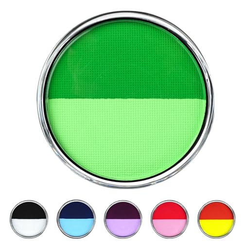 LOPHE Face Body Paint 2 Colors Water Soluble Face Body Makeup Pigment for Adults Kids Water Based Face Palette Paint Face Painting Supplies for Halloween Drama Stage Performance Makeup 30g