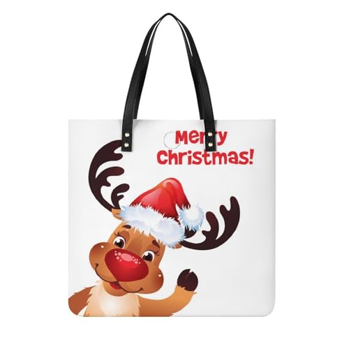 Sac à main shopper Élan de Noël idéal pour vos sorties en ville et vos voyages d'hiver