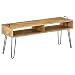 Produktbild Festnight TV-Schrank | Industrial Fernsehtisch | TV Lowboard Tisch | Retro Fernsehschrank | Holz TV Board | Massives Mangoholz mit Stahlrahmen 110 x 35 x 45 cm