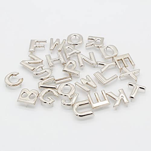 Baosity 52Pcs Diy English Letter Metal Rivets Claw Studs For Bags Clothes Hats Decor #TOP3
