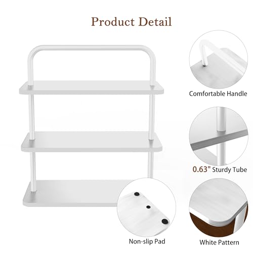 White Cupcake Stand for 50 Cupcakes, 3 Tier Wooden Cupcake Display Stand, Dessert Table Display Set, Large Cupcake Tower for Birthday, Graduation Party Decorations, White