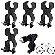 4 Stück Krückenhalter,Stockhalter Für Rollstuhl,Stockhalterung Für Rollator,Stockhalter Für Rollator,Gehstock Halterung,Rollstuhl Stockhalter,Fur Gehstöcke Walker Rollstuhl Rollator Mobilitätsroller