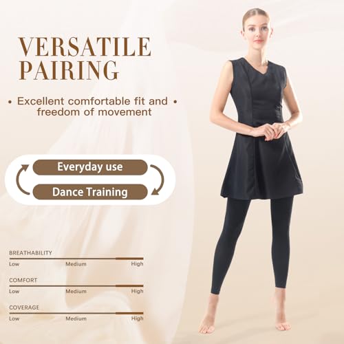 MANZI Footless Semi Opaque Tights for Adult Women 40 Denier Ballet Dance leggings Ultar-Soft Semi Translucent Pantyhose4