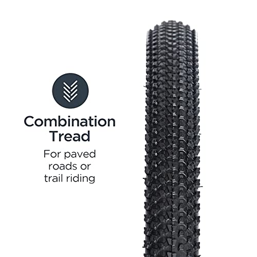 Makelen 2 Pack Bike Tire For Mountain Bike 26" Strong Grip Compatible Replacement Bicycle Tire For Mtb Mountain Bicycle Black #TOP1