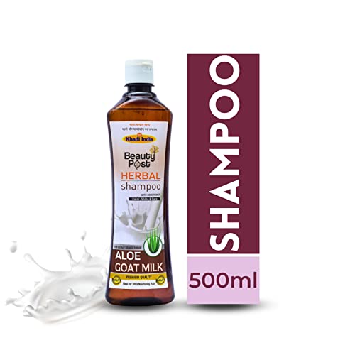 Image of Herbal Shampoo With Conditioner Aloe Goat Milk 500ml|Hair & Scalp Protection Shampoo|Herbal Shampoo For Men and women
