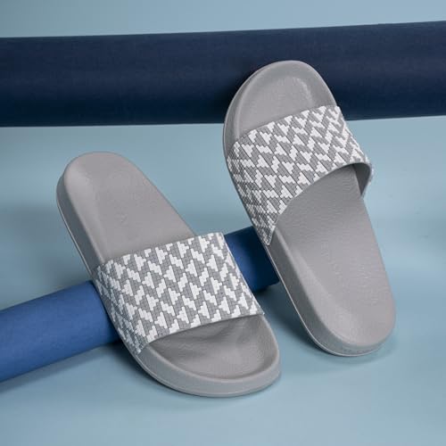 Image of Red Tape Womens Sliders in Slate Blue | Casual Pool Sliders | SLATE BLUE | 3 UK