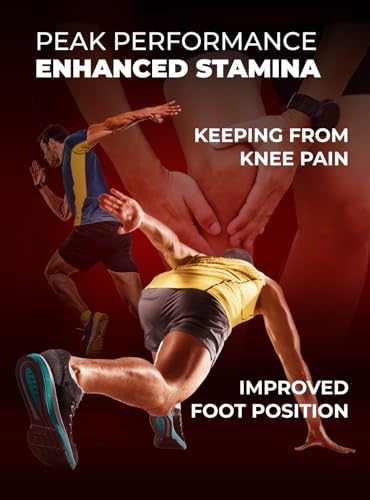 Image of Running & Sport Insoles for Men & Women - Athletic Sneaker Inserts | Shock Absorption, Energy Return, Cushioned, Basketball, Walking, Hiking, Tennis, Cleats, Gym Training, Arch Support