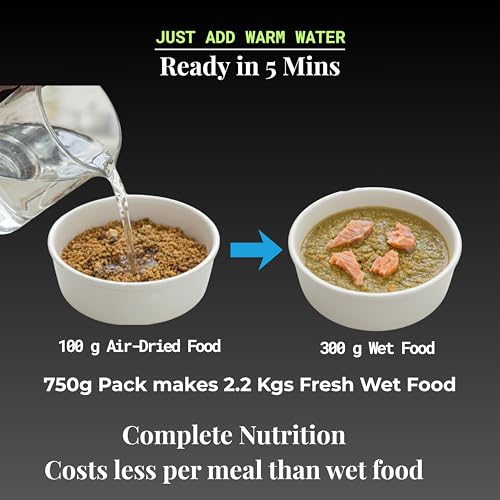 Image of UNDERSTOOD Adult Dog Food for Medium & Large Breeds | 750g Makes 2.2 Kgs Wet Food | 75% Real Meat