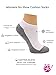 On The Go Hosiery On The Go Women's Cushion Fashion No Show Socks /Invisible Socks (6 Pair/ 3 Pack) (White Grey Sole), (G-01)