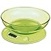 Bakaji Bilancia da Cucina per Alimenti Digitale Elettronica con Ciotola Contenitore da 1 Lt Portata Massima 5 KG Sensibilità 1gr Display LCD Spegnimento Automatico (Verde)