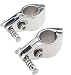 (Set of 2)Stainless Boat Bimini Top Hinged Jaw Slide 7/8" 22 mm