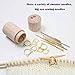 SURVART Wooden Sewing Case Portable Sewing Needle Storage Case Needle Holder with 12 Needles Ideal for Sewing Essentials, Travel-Friendly Organizer, and Craft Supplies