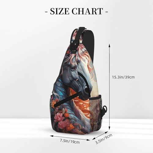 Morrales Crossbody Sling Backpack para mujer y hombre miniatura 3