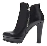  Poi Lei Damen-Schuhe Plateau Stiefelette Zoe Echtleder Glattleder Stiefeletten Blockabsatz - Handgefertigt in Europa