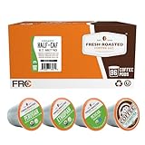 Fresh Roasted Coffee, Organic Water-Processed Half-Caf Variety Pack | USDA Organic, Kosher | K-Cup Compatible, 96 Pods