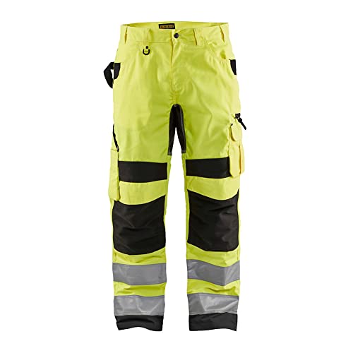 BLÅKLÄDER mensHi-vis Rip Stop Pant Yellow / Black32W x 32L