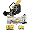 DEWALT 20V MAX XR 10 in. Double Bevel Fixed Miter Saw Kit (DCS714WW1)