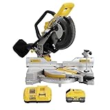 DEWALT 20V MAX XR 10 in. Double Bevel Fixed Miter Saw Kit (DCS714WW1)