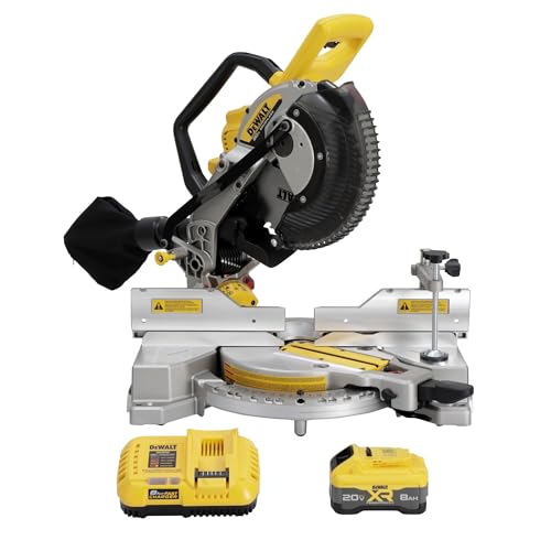 DEWALT 20V MAX XR 10 in. Double Bevel Fixed Miter Saw Kit (DCS714WW1) by DEWALT - Used condition - US$426.55