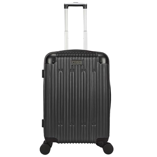 World Traveler Dejuno Cornwall 20-Inch Carry-On Lightweight Hardside Spinner Luggage - Black