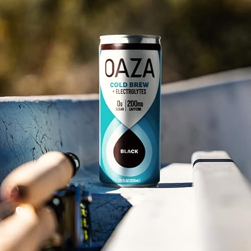 Oaza Black Cold Brew Coffee + Electrolytes - Great Tasting With Zero Sugar #TOP3