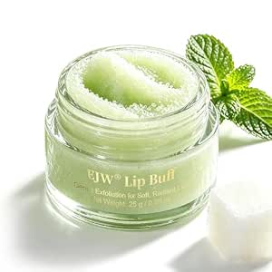 Cooling Mint Lip Scrub – Deep Exfoliating Sugar Polish with Aloe, Jojoba Oil & Vitamin E