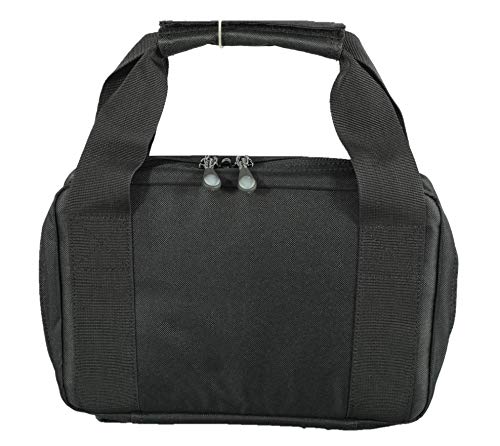 Trt Tactical Double Pistol Case: Soft Handgun Case With Carry Handle And Accessory/Magazine Organization Pockets Perfect For Storage Or Transportation To Shooting Range/Hunting Site - Small #TOP4