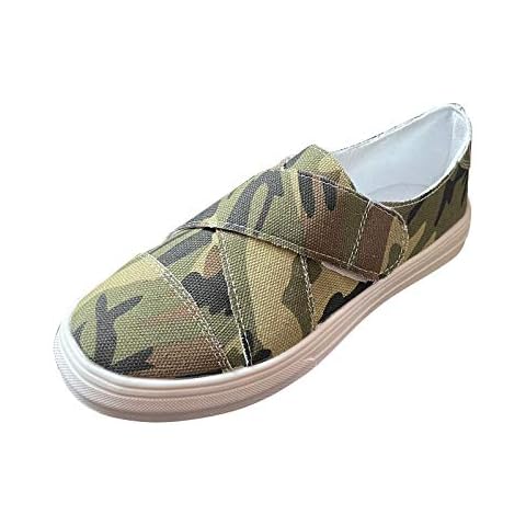 Athletic Shoe White Athletic Shoe Womens Plimsoles Size 8 Lightweight Walking Sock Black lace Trainer White Sneakers Women Mens Espadrilles Size 10 Black Trainers Mens (A25-Green,5.5) Cover