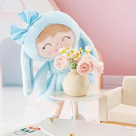 Image of RVA Cute Bunny Baby Doll Plush Toys Lovable and Huggable Gift for Birthdays & Occasions for Children, Kids, Baby Girl Cuddly Soft Plushies Adorable Stuffed Animals Plush Companions (Size 65 cm) (Blue)