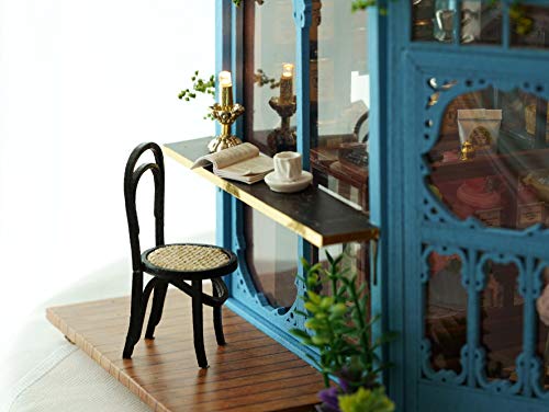 Flever Dollhouse Miniature Diy House Kit Creative Room With Furniture For Romantic Artwork Gift-Rose Garden Tea House #TOP7
