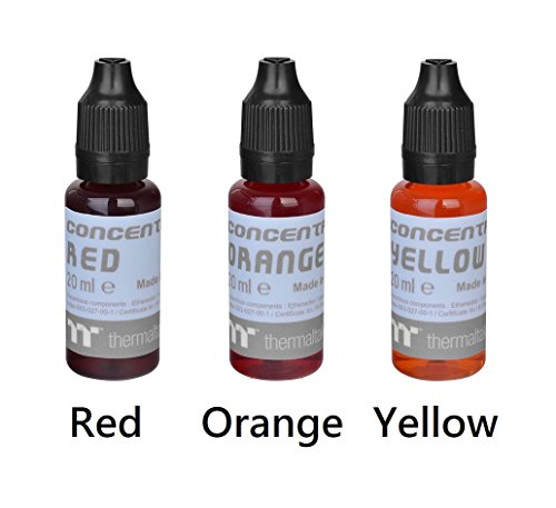 Thermaltake TT Premium Concentrate Dye Kit 20ml 9-Bottle Pack (Blue, Red, Green, Acid Green, Ice Blue, Orange, Yellow, Purple, Black) CL-W221-OS00SW-A by Thermaltake - Image 3
