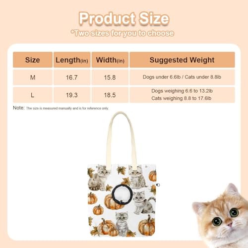 Bolsa de hombro de lona para mascotas: pasea con tu gato este Halloween 3