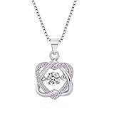 ｡｡ Geschlecht: Frauen Halskette, Barlingrock Herzförmige Diamant-Halskette Love Platin-plattierte Schlüsselbeinkette Geschenke für Mama Mama Geschenke Geburtstag Geschenke für Mama