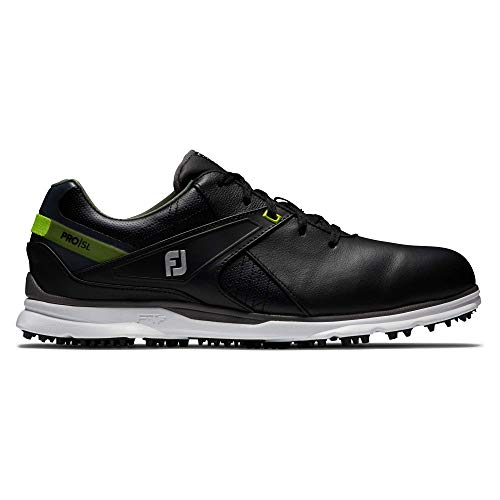 FootJoy Men's Pro|SL Previous Season Style Golf Shoes, Black/Lime, 10 N US