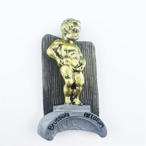Manneken PIS Bruxelles Belgio Magnete Frigorifero Resina 3D Viaggio in Città Collezione Souvenir Souvenir
