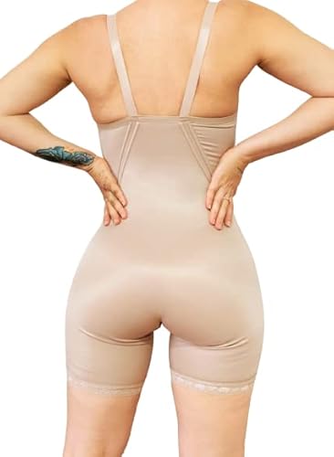 Macacão Body Com Bojo Alta Compressão Modelador (M21) Cor:Bege;Tamanho:G