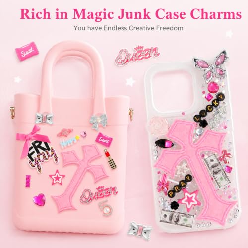 Image of SANNIDHI 2380pcs Junk Phone Case Charms Kit for DIY Customizing Phone Case