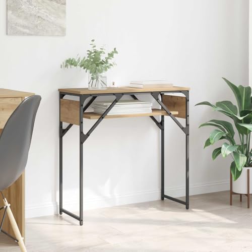 Consola industrial de roble con acabados premium para salon y pasillo 3