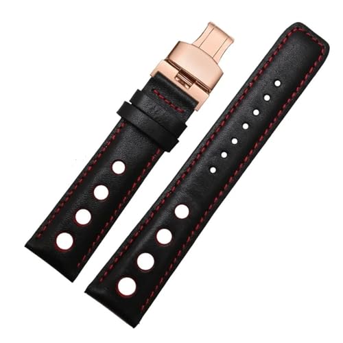 AZSHIW 1853 Tissot T91 Racing Sports Series PRS516 T044�Ή� ���U�[�X�g���b�v �o�^�t���C�o�b�N���u���X���b�g �����Y 20mm �E�H�b�`�o���h, 20mm, �A�Q�[�g