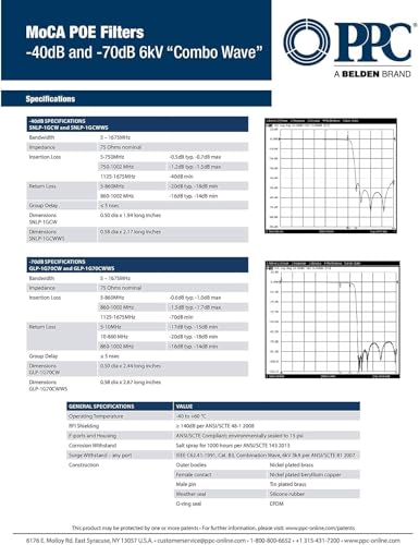Filtre MoCA PPC coaxial pour tuner numérique et décodeur TV DVR - 5