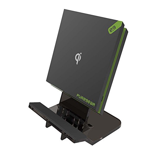 Puregear Wireless Charging Pad Stand, Adjustable Removeable Stand, Universal Charger For Qi Enabled Devices, Qi Certified With Led Indicator #TOP3
