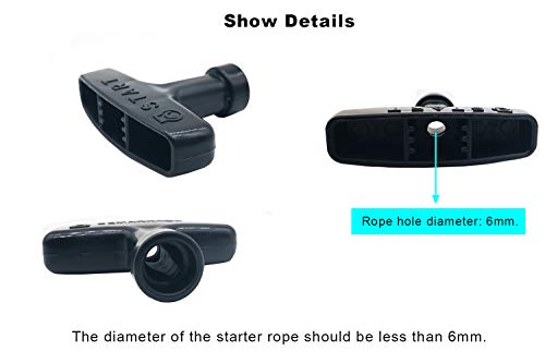 ZLKSKER 2 x Benzinmotor-Startergriff, Seilzugstarter für Rasenmäher, Generator, Kettensäge